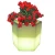 Import Hotsale led illuminating flower pot/ outdoor solar lighting flower pots from China
