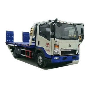 howo New 5 ton hydraulic winch tow truck underlift recovery trucks wrecker towing rollback flatbed recovery truck