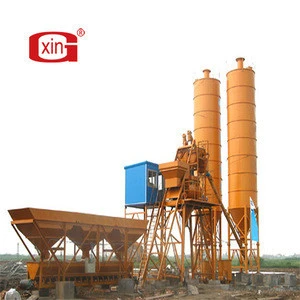 HZS25 mobile small cement plant mixing concrete batching plant for sale