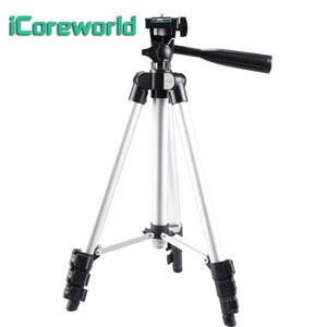 iCoreworld 3110 hot selling extendable 35cm-105cm aluminium alloy portable folding camera tripod for mini projector mobile phone