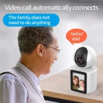 Ikevision Video Calling Camera with 2.8inch Screen 1080P Indoor Camera Actively Call with Phone Motion Cry Detection Pet Camera