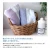 Import Imabari towel bedclothes gauze towel blanket single size 190cm*140cm stripe design  natural color blue indigo grey from Japan