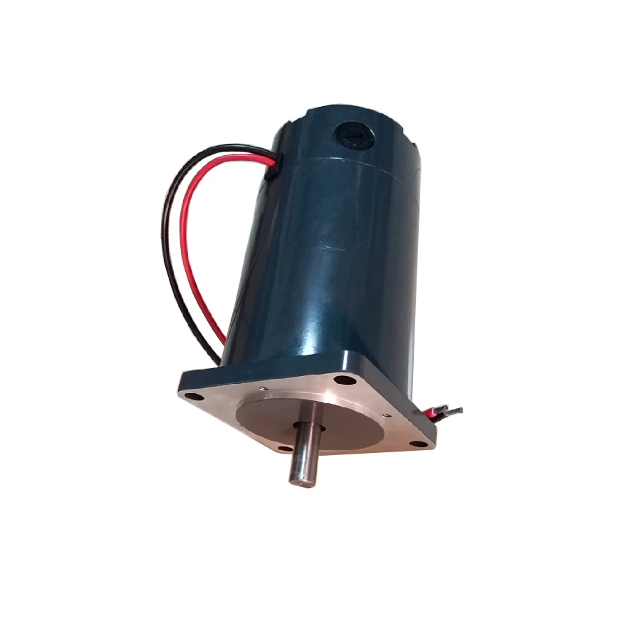 In stock of Motor factory made 100Nm RV worm geared double shaft 24V DC Motor 550w with encoder