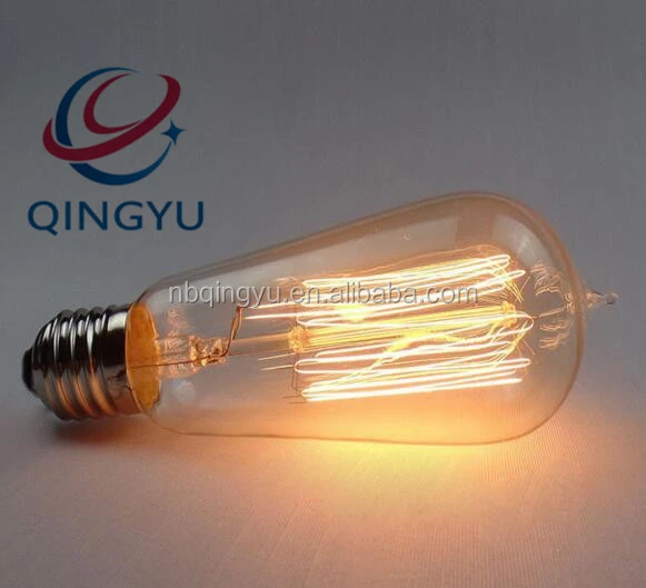 Incandescent bulb 220V E27 edison bulb ST58 B22