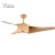 Import Indoor Lighting Distressed Koa Finish 3 Curved Blades bldc Ceiling Fans with Led Lights Remote control from China
