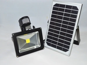 Industrial 50w solar powered led flood light outdoor with motion sensor