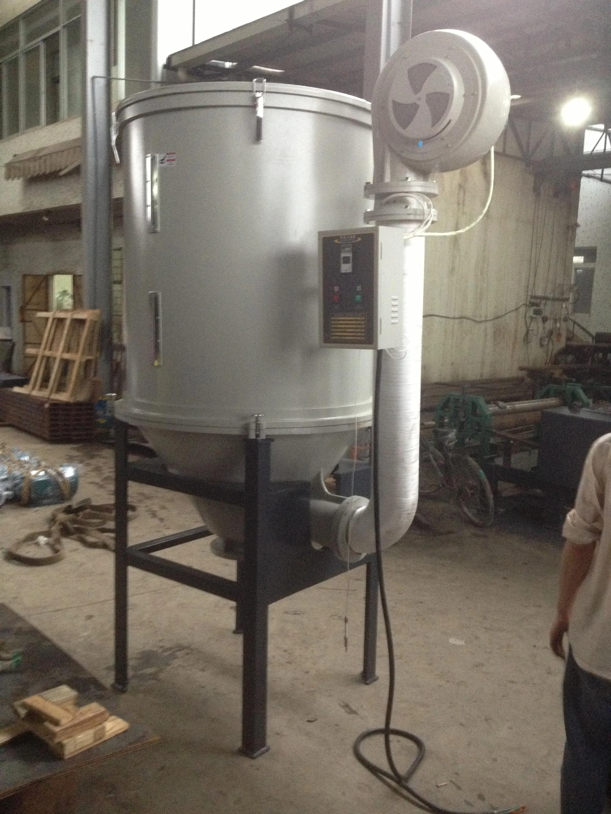 industrial plastic pellets hopper drying machine