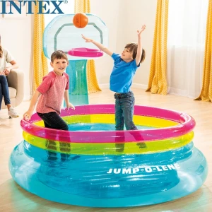 INTEX48265 Inflatable Baby Jumping Bounce  Pvc Inflatable Bounce With A Basketball Hoop