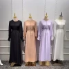 Islamic Clothing Arabic Women Abaya Dubai Hijab Buttons Modest Turkish Maxi Dress Ladies Muslim Chiffon Abaya