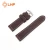 Import Italy imported oil leather strap 22mm brown red mens leather strap handmade retro leather strap from China