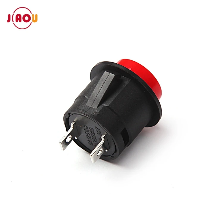 JIAOU R13-507 16Mm 2 Pin  OFF-(ON)  Momentary push button switch
