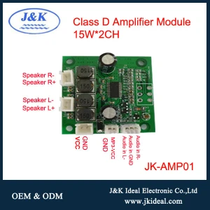 JK-AMP01 For Power amplifier 2CH*15W Class D amplifier circuit board module