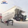 JUSHIXIN Hot Sale 3 Axle 40CBM 40 ton Dry Bulk Cement Powder Material Storage Tanker Semi Trailer