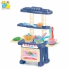 Kid intelligent toys kitchen table pretend play food vegetables cooking game girl toys