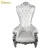 Import king and queen high back cheaper pink king sliver throne chairs high back royal luxury wedding chair for groom and bride from China