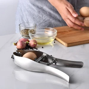 Kitchen accessories Stainless steel egg shell cracker