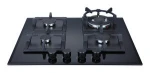Kitchen appliance 4 burners LPG gas cooker stove with tempered glass cooktop