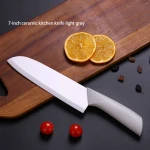 Kitchen ceramic kitchen knife non-slip black handle knife 7-inch custom-made fruit wholesale knife