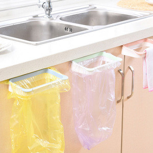 Kitchen Hold Hanger Can Linked Garbage Bag Rack Cabinet Door Garbage Bag Rack Wipes Shelf Kitchen Accessories Z0474