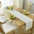 Import Korean-Japanese-style solid color pastoral hemp cotton printing coffee table dining table table runner from China