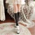 Import Korean sexy fashion and knee high ladies hollow lace cotton stockings from China