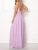 Import Ladies Elegant Pleated Long Lilac Bridesmaid Dresses from China