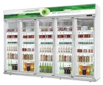 Large beverage display cooler for super market