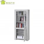 large tall modern white color wood mdf open bookshelves Lockers Easy Assemble Cabinet commercial furniture bookcase
