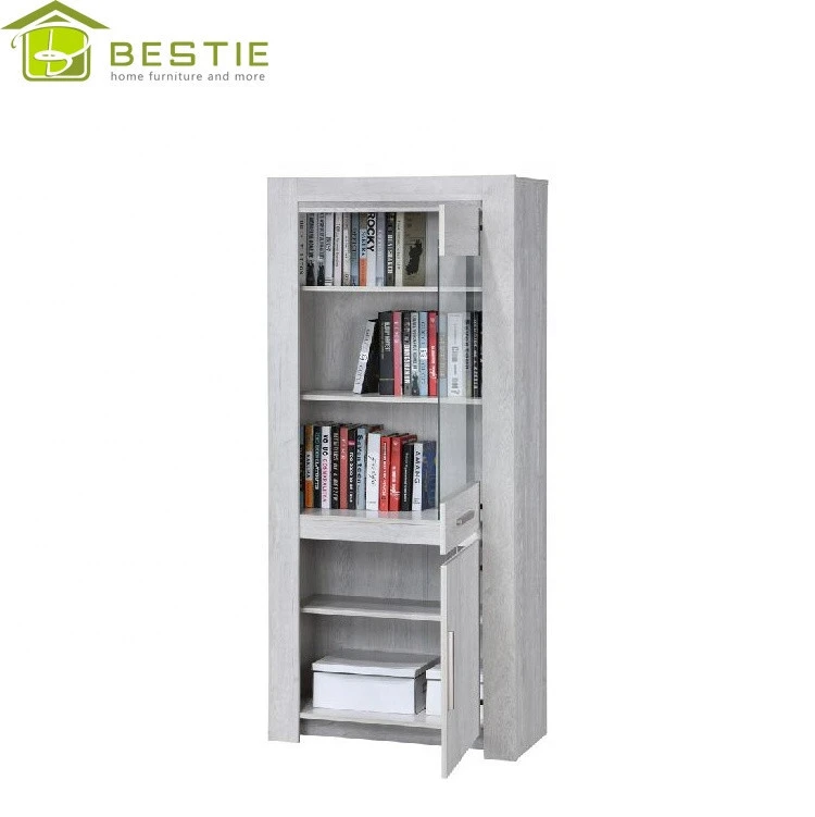 large tall modern white color wood mdf open bookshelves Lockers Easy Assemble Cabinet commercial furniture bookcase