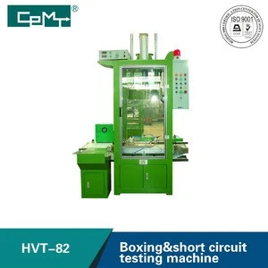 Large VRLA battery plate group Boxing and short circuit testing machine