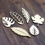 laser Wooden Craft Leaves Die Cut Embellishments For DIY Handicraft Die Cutting Wood Scrapbooking Card Making Crafts