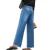 Import Latest design lady Blue Loose denim pants high waist wide leg women Jeans from China