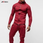 Latest Design Training Jogging Wear Zip Up Sports Hoodies For Men Slim Fit