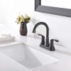 Lead-Free Modern Commercial Two Handle Oil Rubbed Bronze Bathroom Faucet Bathroom Vanity Sink Faucets