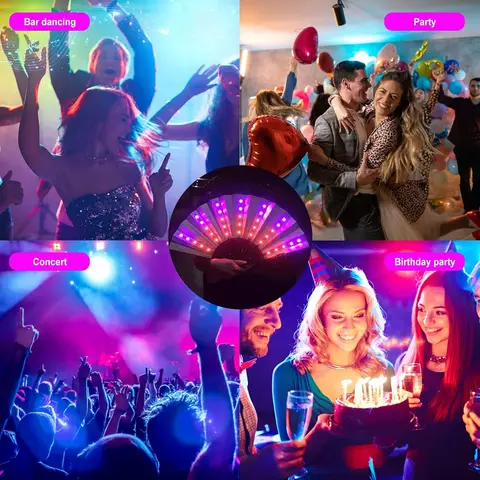 Led Fan Performance Moves Buy Led Fan Light Up Hand Fan Stage Performance Show Glowing Light Up ...