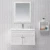 Light grey modern floor-standing/wall mount bathroom vanity
