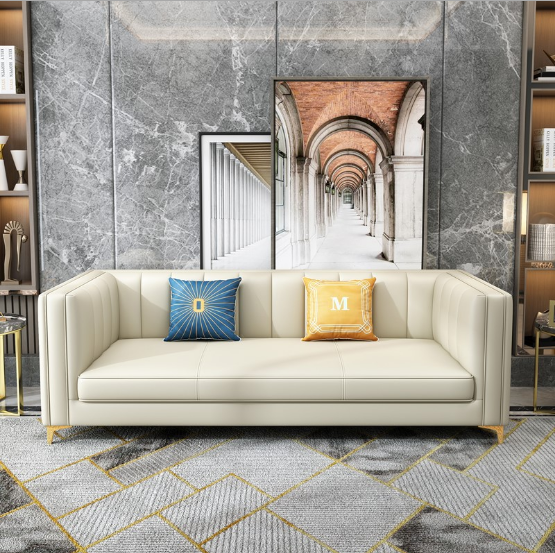 Buy Light Luxury Leather Sofas And Couches Living Room Furniture Sofa ...