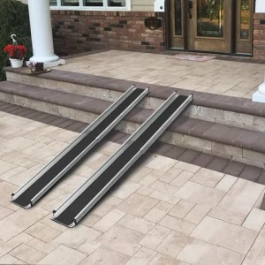 Lightweight Aluminium Telescopic Portable Wheelchair Ramps Folding Mobility Scooter Ramp for Home Car