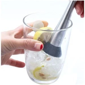 Lixsun High Quality Stainless Steel Broken Popsicle Ice Masher Swizzle Stick With Bar Cocktail Muddler Tool Set