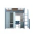 Import Loft Metal Bunk Bed Frame Heavy Duty and Dormitory Bed Design Steel Bunk Bed with Desk and Locker from China