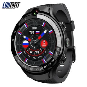 LOKMAT Smart Watch Lok02 4G Smart watch Android 7.1 MTK6739 1GB+16GB Dual camera Heart Rate Tracker GPS for Men