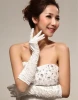 Long Bridal Gloves White Satin Wedding Gloves
