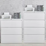 LONGLI OFFICE FURNITURE Locking Metal File Cabinet 3 Drawer Metal Lateral File Cabinet with Lock Office Employees Storage Use