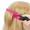 Lonsyne brand Folding Hair Straightener Resist Heat Plastic Magic Hair V Comb Straightener V  personalized bulk hair Comb