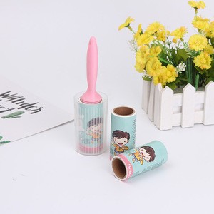 Lovely  Customized Logo Mini Size Lint Roller Pet Hair Remover Lint Sticking Roller