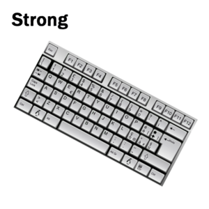 Low price ABS plastic keyboard and buttons with customized printing LOGO and laser
