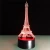 Import Luminaria The Eiffel Tower 3D LED Night Light Illusion Night Lamp Table Desk Lamp Home Lighting from China
