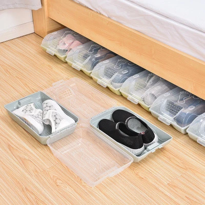 luxury customised capsule shape premium magnetic shoe box plastic acrylic box storage container clear bin