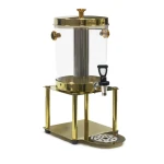 luxury double fruit juice dispenser machine steel beverage container juice dispenser with stand for cafeteria
