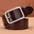 Import Luxury High Quality Men Leather Belt Cowhide Genuine Leather Belt With Metal Pin Buckle from China